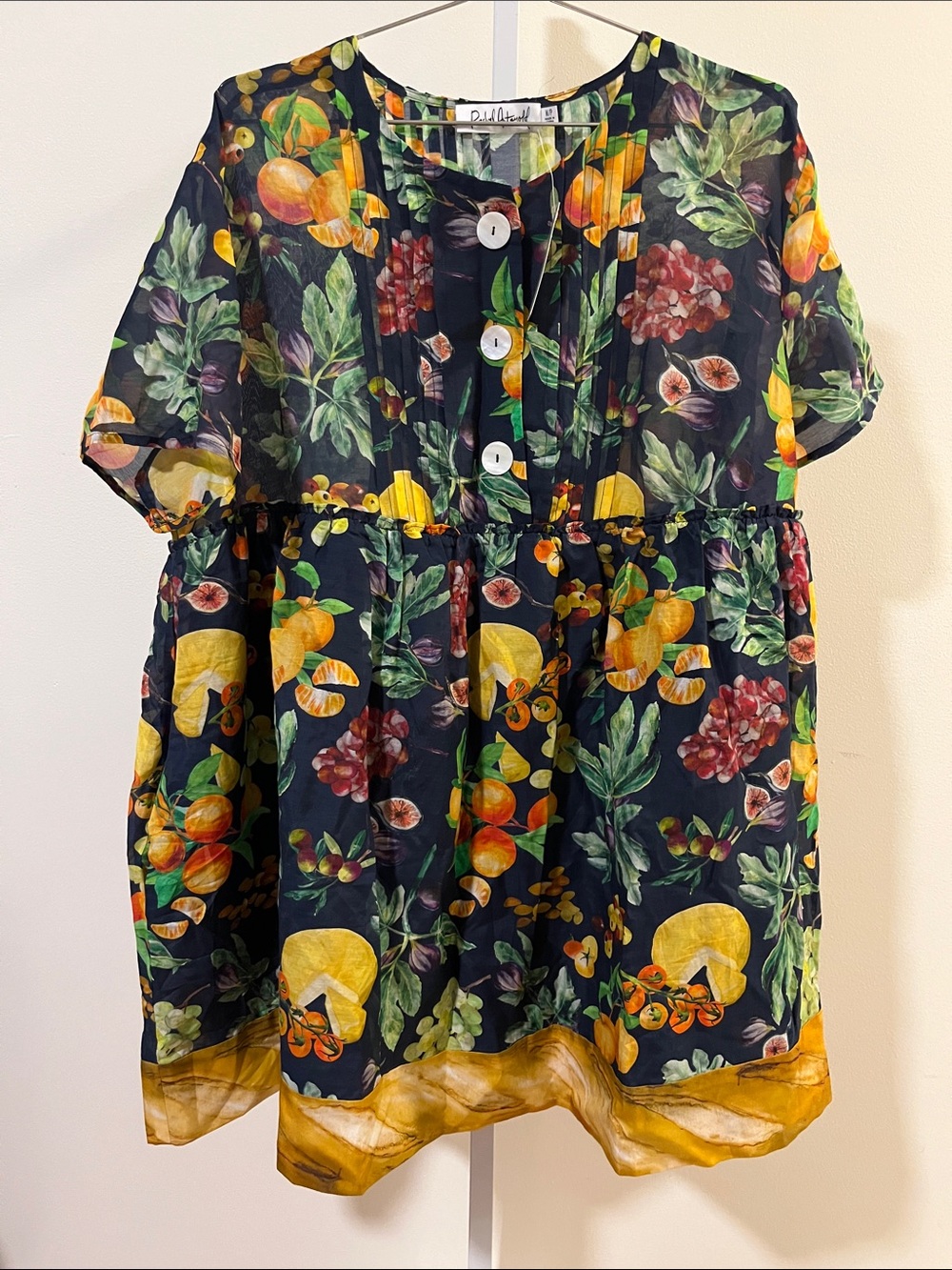 Rachel Antonoff Fruit Print Babydoll Dress NWT